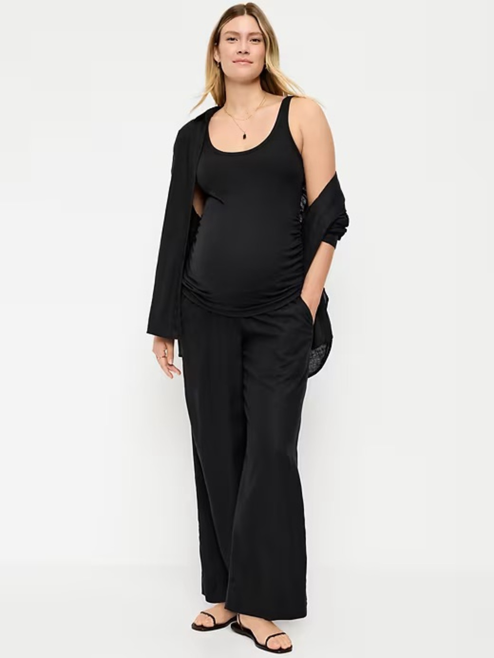 Gap Maternity linen Wide-Leg
